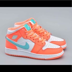 Jordan 1’s Mid — Crimson Pulse Color-way